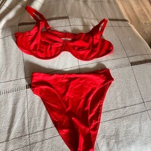 SKIMS Red Bikini Set